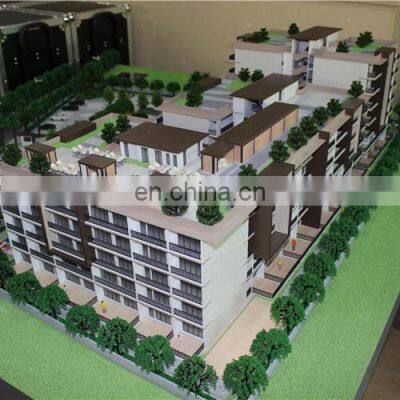 3d building model with architectural model materials for model making builder