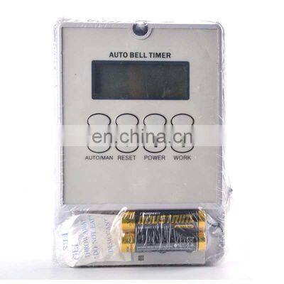 Intelligent microcomputer Auto bell ring timer controller school bell 220V ZYT08 80 times one day, programmable school bell time