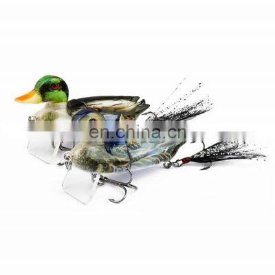 7cm 10g Fresh And Salt Water Fishing Tackle Pesca Hard Plastic Duck Lures  Topwater Floating  jointed swimbait duck