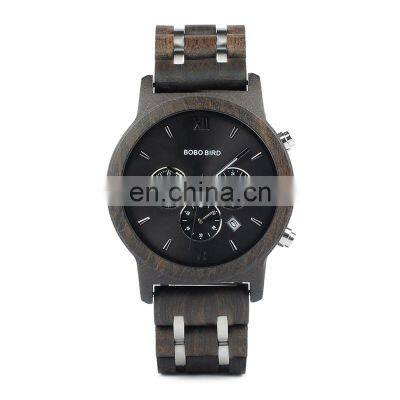 BOBO BIRD Oem Brand Your Own Watches Automatic Chronograph Watches for Men Wooden Watches Box