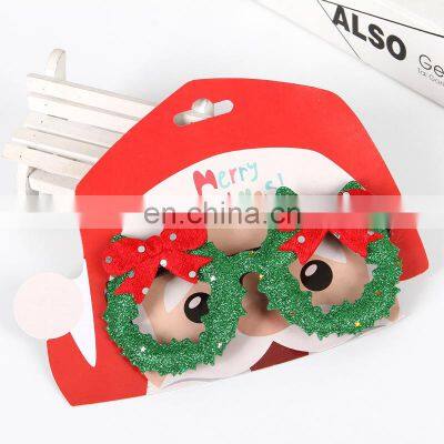 High Productivity Plastic New Decorative Red Adult Eye 3D Glitter Christmas Glasses