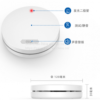 CE certified graffiti smart, WiFi fire smoke alarm, home wireless smoke detector, audible and visual alarm sensor/alarm(wechat:13510231336)