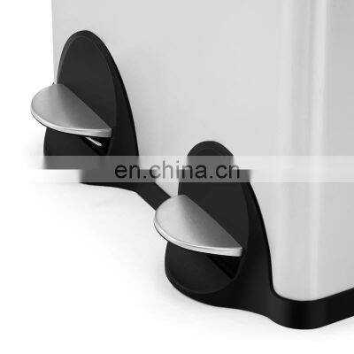 Hot Selling Household 2 in 1 Stainless Steel 40l 60l Recycle Waste Bin for Kitchen photo-4