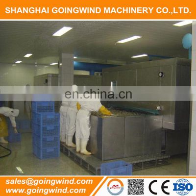 Automatic individual quick freezing fish equipment fishes blast freezer tunnel freezer machine good price for sale