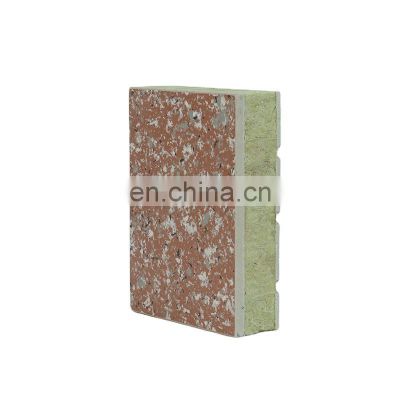 E.P Fire Resistance Villa House Flame Rating Rock Wool Insulation Composite Interior Wall Sandwich Board