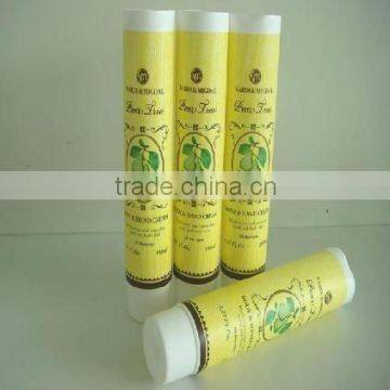 45mm color yellow round soft tube for cosmetic packaging