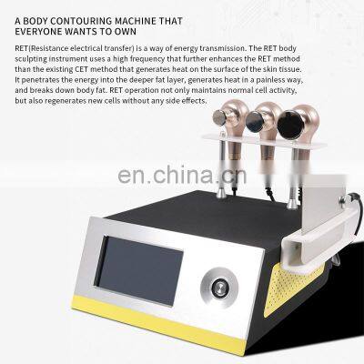 RF RET Therapy Body Slimming Machine for Body Shaping Weight Loss Skin Tightening Lymph Drainage Resistive Electric Transfer photo-2