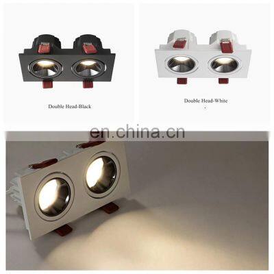 White And Black Aluminum COB Indoor Recessed LED Spotlight Lamp Ceiling LED Spot Downlight For Home