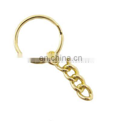 Hot Sale Lock Key Ring High Quality Metal Gold Key Ring For Keychain