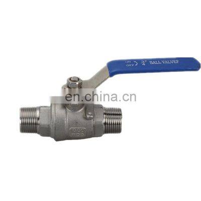 3 way motorized electric hydraulic long handle high pressure 304 stainless steel 2 pieces ball valve