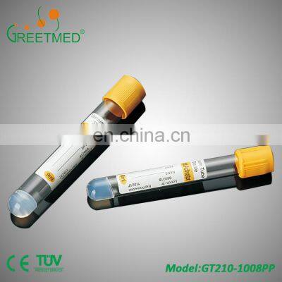 Greetmed ce Disposable Medical Edta k2 k3 Non Vacuum Blood Collection Tube With Edta K2/k3/2na