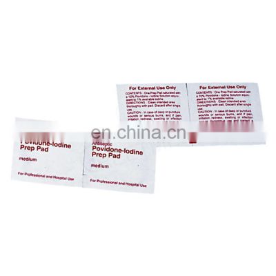 Medical disposable sterile povidone iodine prep pad