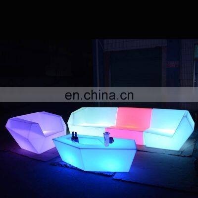 Modern Led Bar Chair Bar Stools and Restaurant Dining Led Chair Sets Rechargeable Led Table and Chairs photo-5
