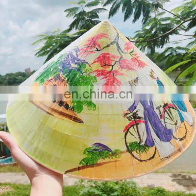 Hot Sale Vietnam Palm Leaf Conical Hat Paint & Personalize a Vietnamese Non La Manufacturer