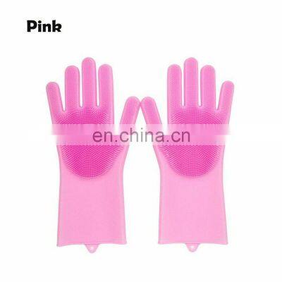 Dishwashing GloveR Magic Silicone Scrubber Rubber Cleaning GloveRs For Kitchen Pet photo-5