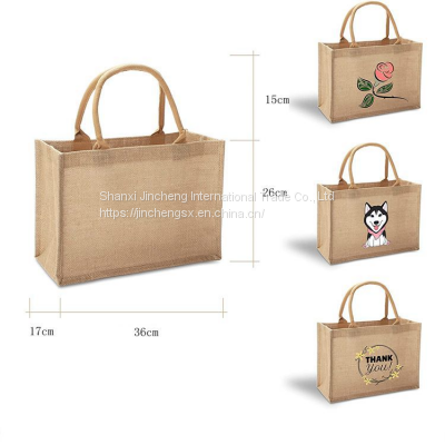 Custom Printed Shopping Jute BagsLinen Shopping Bags Linen Shopping Bags handbag