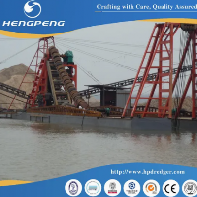China Heavy-Duty 120m3/T Chain Bucket Iron Dredger for Advanced Slush Handling photo-2