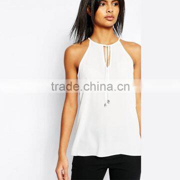 Cream colour chiffon blouse ladies latest fahsion blouse design for women