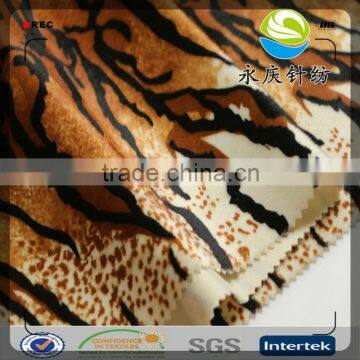 china manufacturer 100% polyester fabric animal print for sofa