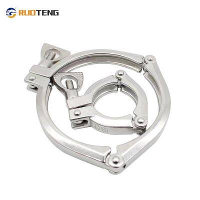 [RUOTENG] ISO Heavy Duty Three Piece Sanitary Stainless Steel 304/316L Pipe Fitting 3 PCS Part Ferrule Clamp photo-5