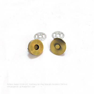 18MM green ancient brush nylon color half cover ordinary magnetic button