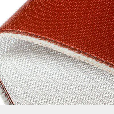 Black silicone cloth double-sided 0.6 alkali-free fiberglass insulation smoke barrier curtain fireproof cloth manufacturer
