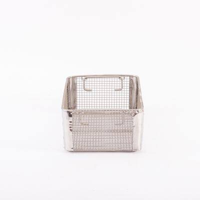 High Performance 304 Stainless Steel Woven Wire Mesh Storage Basket photo-2