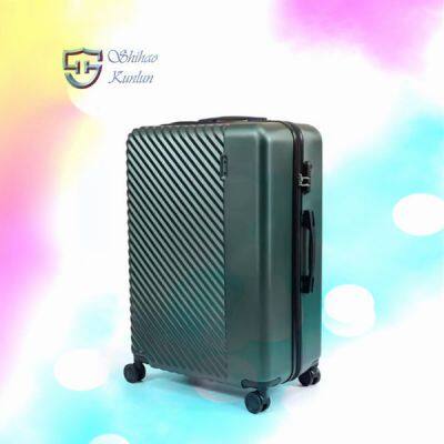 Factory Black Case Hot Selling Lightweight Rolling Durable ABS Trolley Suitcase With ABS Hard-shell
