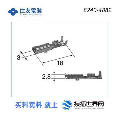 8240-4882 SUMITOMO/Sumitomo разъем для вставки в автомобильный разъем глобальной сети в наличии