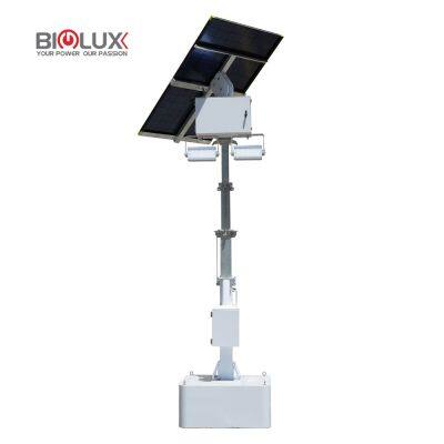 HiGUARD Solar Light Tower With LED Lamps for Parking Lots Lighting