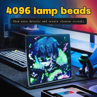 16x16 32x32 64x64 App Control Led Art Pixel Display Picture Frame Digital Pixel Dot Screen Art Display Screen for Desk photo-2
