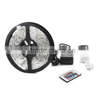 Hot sale led strip set SMD5050 150leds led strip light with power supply controller and 24key dimmer