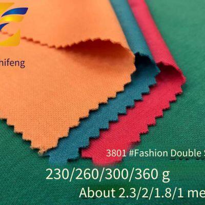 guangzhifeng 3801# модный двусторонний хлопково-полестеровый стрижённый двусторонний комплект футболки и толстовки 190г - 360г в наличии с модным тканью