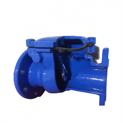 DIN DN150 DN200 PN16 Cast Iron GG25 GGG50 Ductile Iron Resilient Seat EPDM Rubber Disc Flange Swing Check Valve