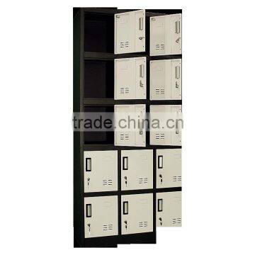 China Locker Manufacturer Supply Special Sale Metal Cabinets 3 Wide 5 Tier Wardrobe Cabinets Shoe Cabinet With Plastic Handle photo-4