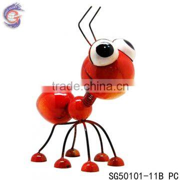 Shining metal ant garden ornaments