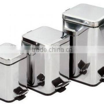 12L Square pedal dustbin