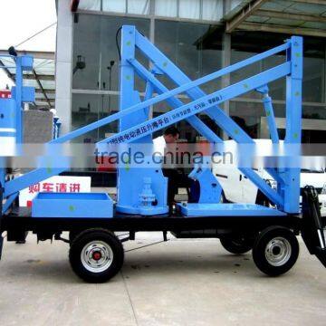 360 Degree Rotation Towable Buliding Cleaning Trailer Boom Lift