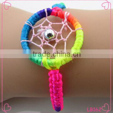 Hot Selling knotted Cord Bracelet Indian Dreamcatcher Bracelet