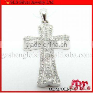 Shine cross pendant 925 silver jewelry