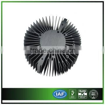 Sunflower Heatsink With Anodized Black for LED Light