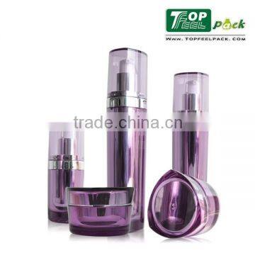 China s set of series lotion bottle and cream jar for face cream color plastic bottle