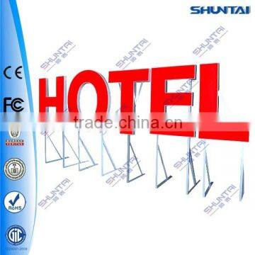 illuminated outdoor led hotel 3d illuminate sign