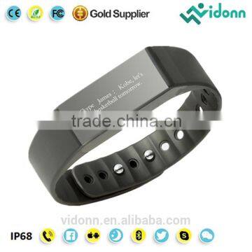 Promotion! New Vidonn X6S IP68 waterproof USB charge detachable design Caller ID&message notifications smart bracelet
