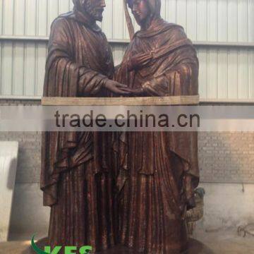 3.6m high bronze saint statue