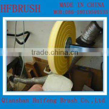 Yellow buffing wheel