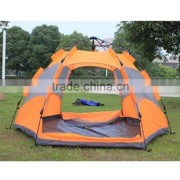 Travel Sport Earthquake Caulking Double Hexagonal Hiking Foldable Sun Beach European Camping Tent photo-2
