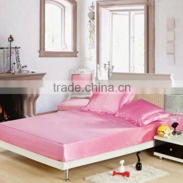 cheap wholesale soft silk bed covers, fitted sheet, silk mattress protector