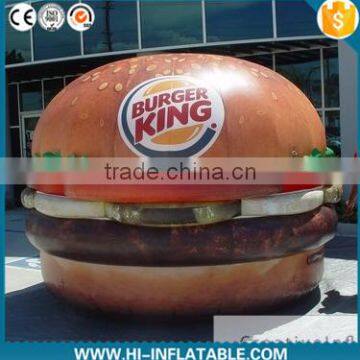 HOT sale! 2015 hot PVC inflatable hamburg,inflatable replicas food for promoting inflatable food