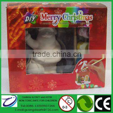 Most Popular DIY Gifts for Christmas Santa with 6 color painting 1 brush